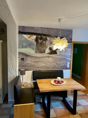 Ein Sitzbereich in der Unterkunft Casa-Catalina