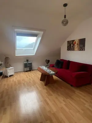 Ein Sitzbereich in der Unterkunft Ferienwohnung Mosel