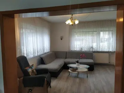 Ein Sitzbereich in der Unterkunft Sankt Goar EG, Schön gelegene Ferienwohnung