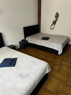 Ein Bett oder Betten in einem Zimmer der Unterkunft Haus am See