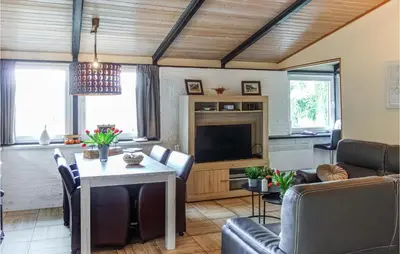 Ein Sitzbereich in der Unterkunft Ferienhaus Schöne Aussicht
