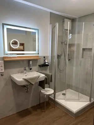 Ein Badezimmer in der Unterkunft Haus Schatzgarten
