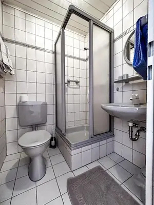 Ein Badezimmer in der Unterkunft Gästezimmer Bruno