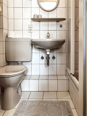 Ein Badezimmer in der Unterkunft Gästezimmer Bruno