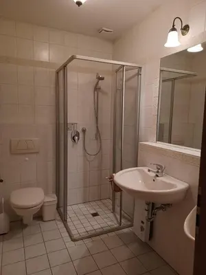 Ein Badezimmer in der Unterkunft lenzenhaus