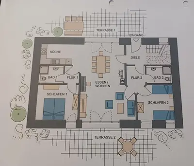 Grundriss der Unterkunft lenzenhaus