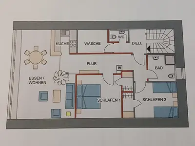 Grundriss der Unterkunft Sammetbach