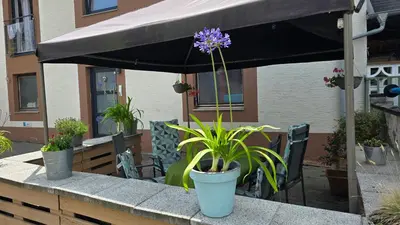 Das Gebäude in dem sich die Ferienwohnung befindet