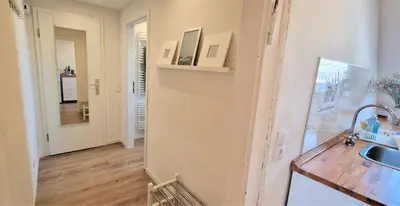 Küche/Küchenzeile in der Unterkunft liebenswertes Apartment 10 Minuten zur Altstadt