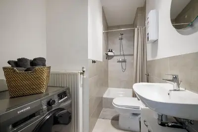 Ein Badezimmer in der Unterkunft Vintage Apartment 1 am Kurpark von Bad Ems