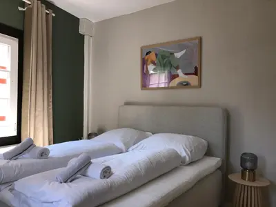 Ein Bett oder Betten in einem Zimmer der Unterkunft Ferienhaus MaLu in Bremm