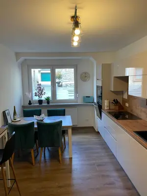 Küche/Küchenzeile in der Unterkunft Ferienwohnung Traumzeit