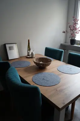 Ein Sitzbereich in der Unterkunft Ferienwohnung Traumzeit