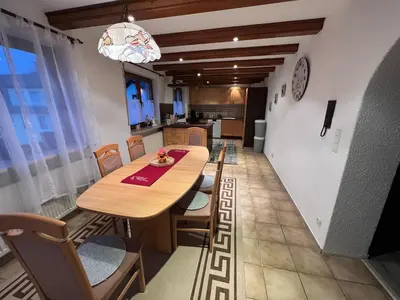 Küche/Küchenzeile in der Unterkunft 3 Zimmer Ferienwohnung Denis