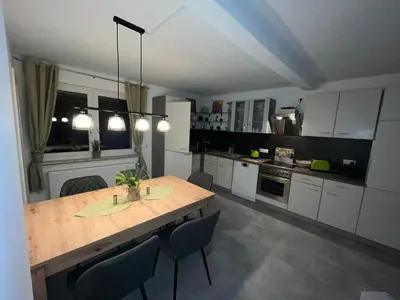 Küche/Küchenzeile in der Unterkunft Ferienhaus Rheinnähe