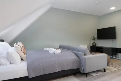 TV/Unterhaltungsangebot in der Unterkunft Arbio I Central Apartments Koblenz