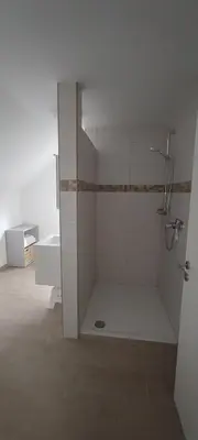 Ein Badezimmer in der Unterkunft Ferienwohnung Räuberhöhle