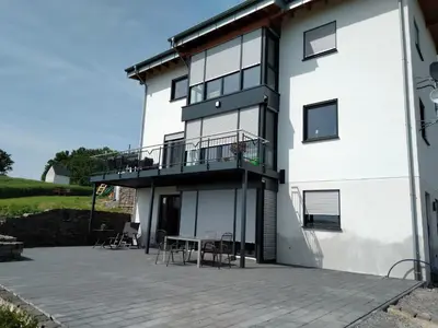 Das Gebäude in dem sich die Ferienwohnung befindet
