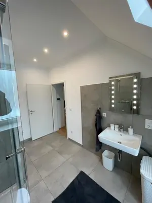 Ein Badezimmer in der Unterkunft Stadthaus Apartment Bachperle