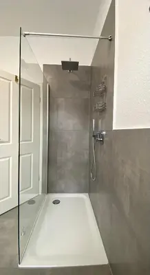 Ein Badezimmer in der Unterkunft PnT home-stilvolles Apartment