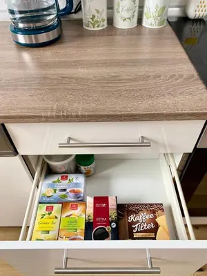 Küche/Küchenzeile in der Unterkunft PnT home-stilvolles Apartment