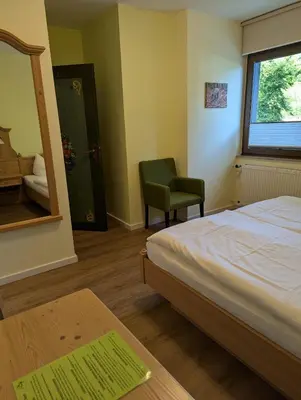 Ein Bett oder Betten in einem Zimmer der Unterkunft Jagdhaus Rech - Ahr
