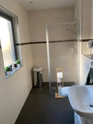 Ein Badezimmer in der Unterkunft Wohnung in Schalkenbach-Vinxt