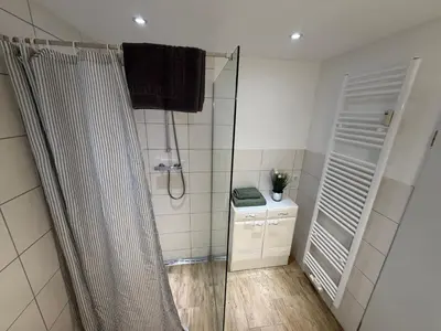 Ein Badezimmer in der Unterkunft Ferienwohnung Meister
