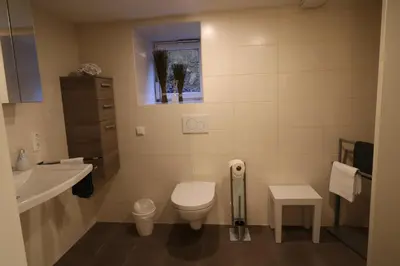 Ein Badezimmer in der Unterkunft Ferienwohnung Am Pfaffenderbach
