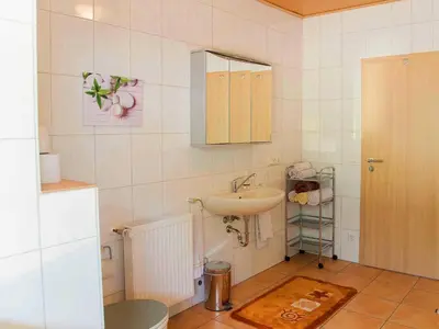 Ein Badezimmer in der Unterkunft Ferienhaus Maring