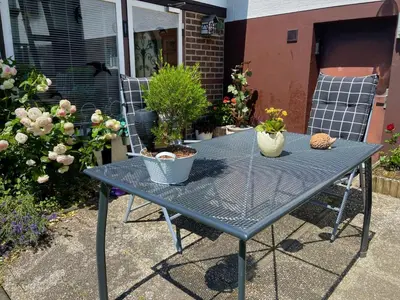 Ein Garten an der Unterkunft Ferienwohnung Eifel (Blick Aremberg)