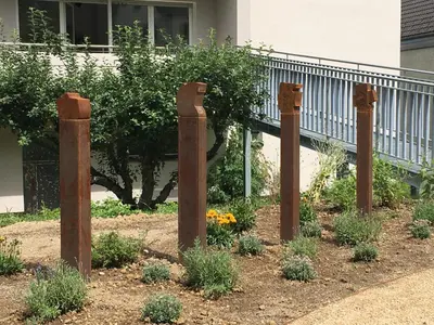 Ein Garten an der Unterkunft Gästehaus - Kunststiftung Bernhard Müller-Feyen