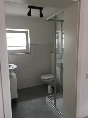 Ein Badezimmer in der Unterkunft Gästehaus - Kunststiftung Bernhard Müller-Feyen