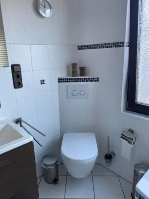 Ein Badezimmer in der Unterkunft Ferienwohnung Maifeldtraum