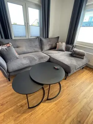 Ein Sitzbereich in der Unterkunft Südschleife Appartements - App. 2 - WLAN - Direkt am Ring