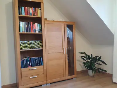 Die Bibliothek in der Ferienwohnung