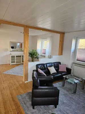 Ein Sitzbereich in der Unterkunft Große PRIVATE SPA WELLNESS Ferienwohnung in KOBLENZ NÄHE ZUM RHEIN