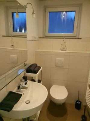 Ein Badezimmer in der Unterkunft Große PRIVATE SPA WELLNESS Ferienwohnung in KOBLENZ NÄHE ZUM RHEIN