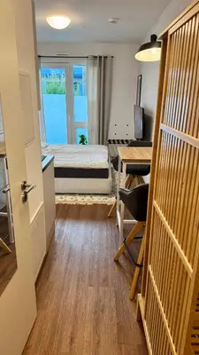 Ein Bett oder Betten in einem Zimmer der Unterkunft Mosel Home Studios - Netflix - modern & zentral