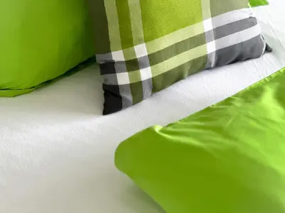 Ein Bett oder Betten in einem Zimmer der Unterkunft Gästehotel Lucendi Premium Lounge