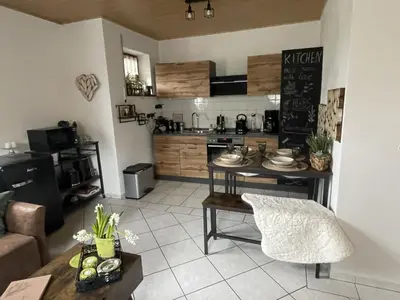 Küche/Küchenzeile in der Unterkunft Ferienwohnung in der Vulkaneifel 