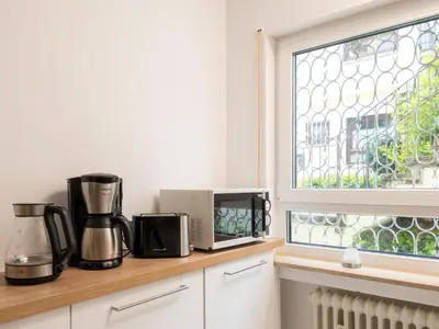 Küche/Küchenzeile in der Unterkunft Apartment Terrassenwohnung am Kurpark by Interhome