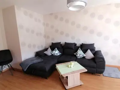 Ein Sitzbereich in der Unterkunft Melanies Wohlfühlort