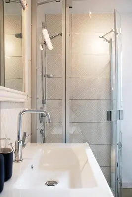 Ein Badezimmer in der Unterkunft LUX Ferienwohnung im Weinort Pommern an der Mosel