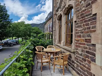 Ein allgemeiner Bergblick oder ein Berglick von der Ferienwohnung aus