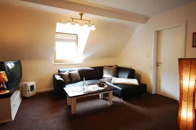 Ein Sitzbereich in der Unterkunft Hotel Binz