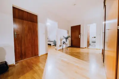 Grundriss der Unterkunft Große 3 Zimmer Ferienwohnung Koblenz Wallersheim mit PKW Stellplatz