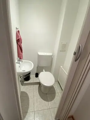 Ein Badezimmer in der Unterkunft Ferienhaus Mama Rhein - 134mq