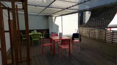 Ein Balkon oder eine Terrasse in der Unterkunft Schöne Wohnung im Jugendstilhaus im Weltkulturerbe