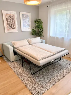 Ein Bett oder Betten in einem Zimmer der Unterkunft JUPAS - Premium Apartments Trier